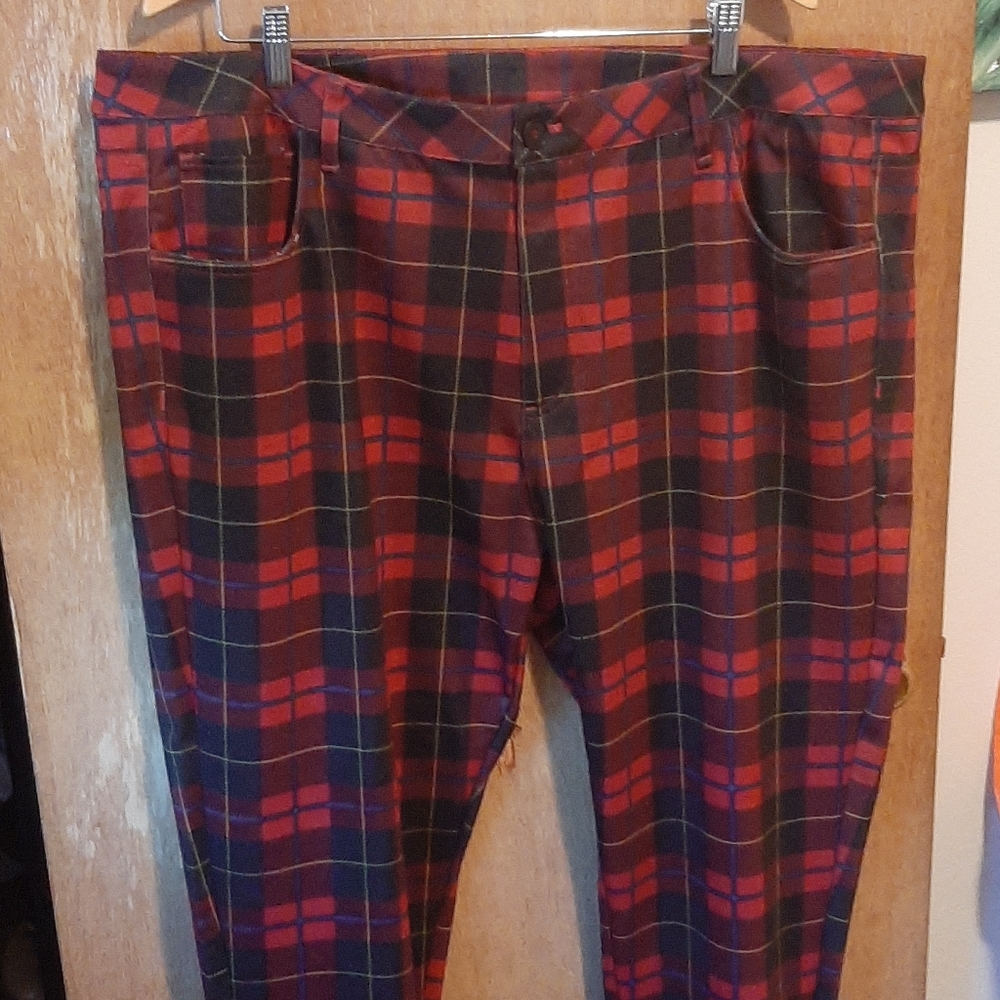 Plaid Jeggings - City Chic